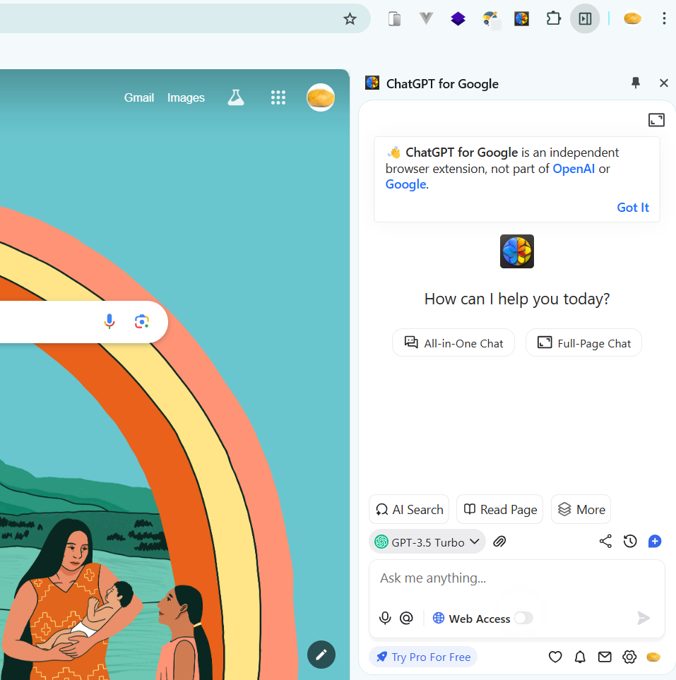 ChatGPT for chrome