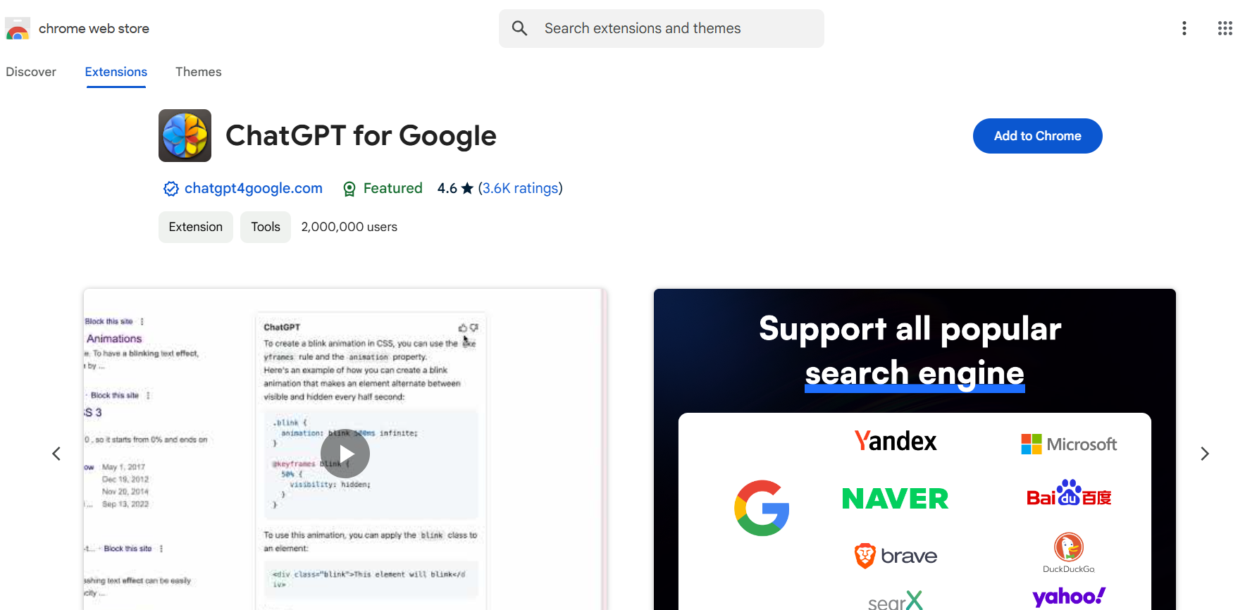 ChatGPT from chrome