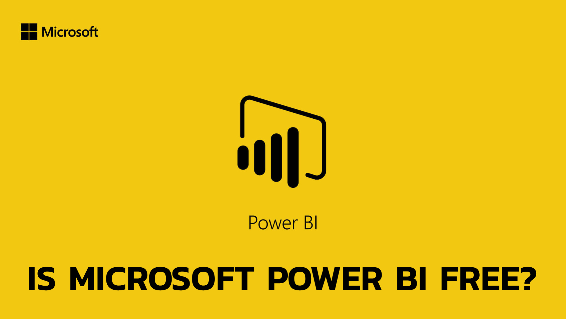 Is Microsot Power Bi Free