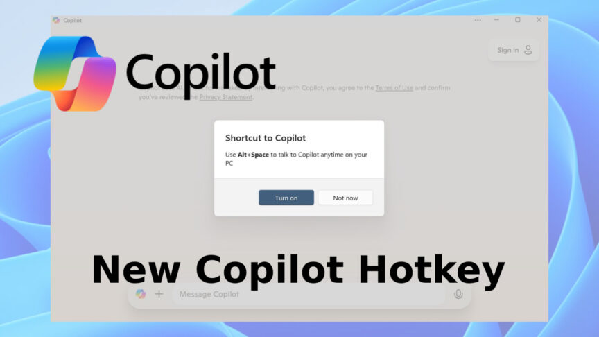 New Copilot Hotkey New Copilot Hotkey