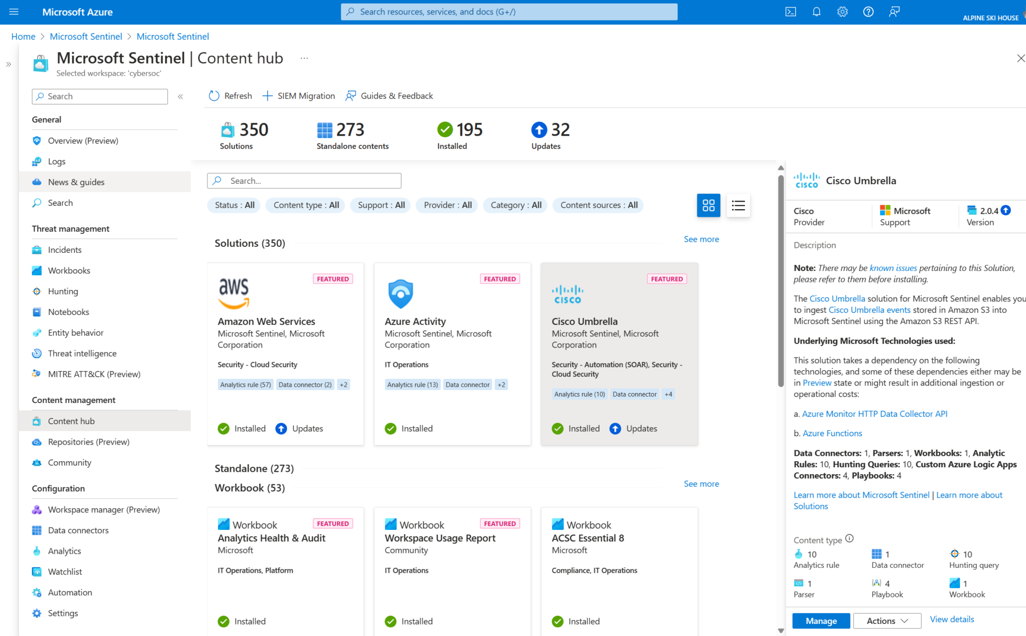 content-hub-azure-portal