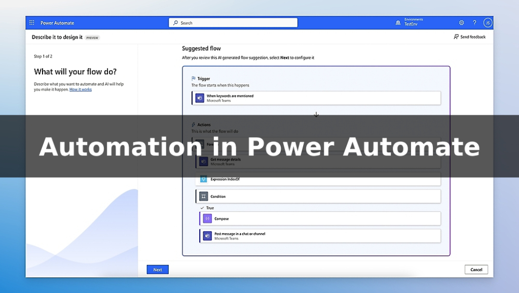 Automation in Power Automate
