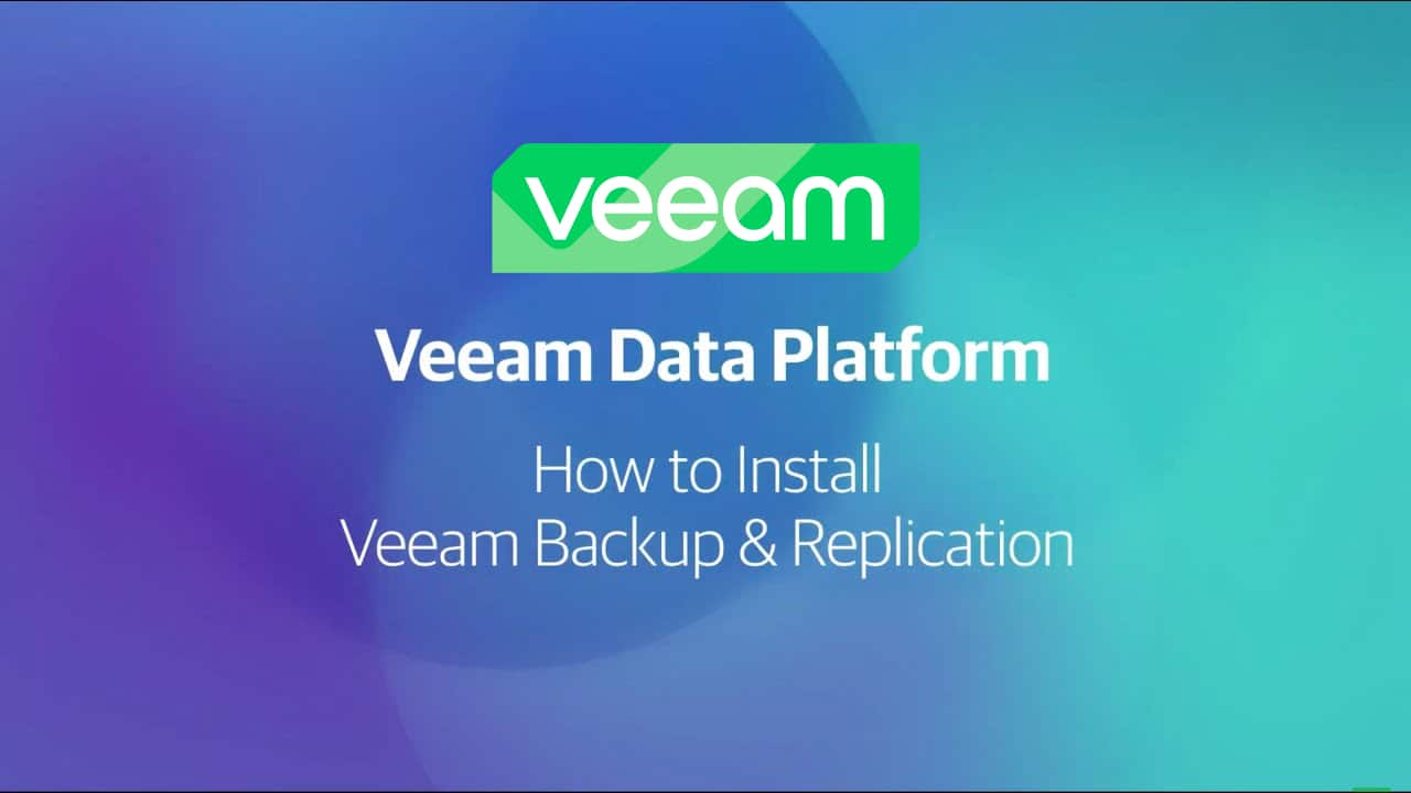ติดตั้ง Veeam