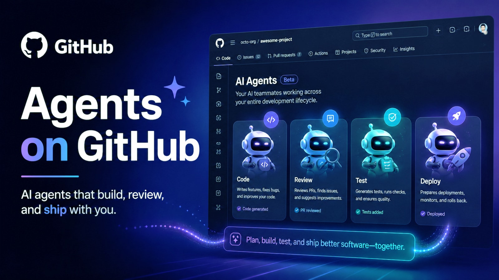 Agents on GitHub