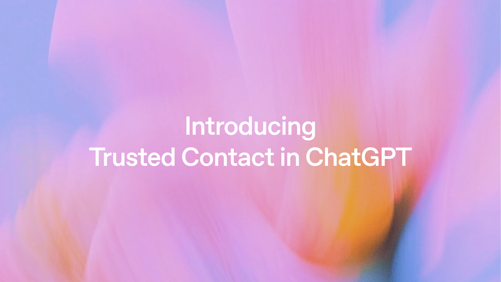 ChatGPT Trusted Contact