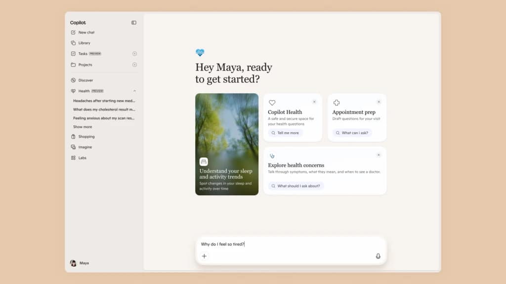 Copilot Health in Preview