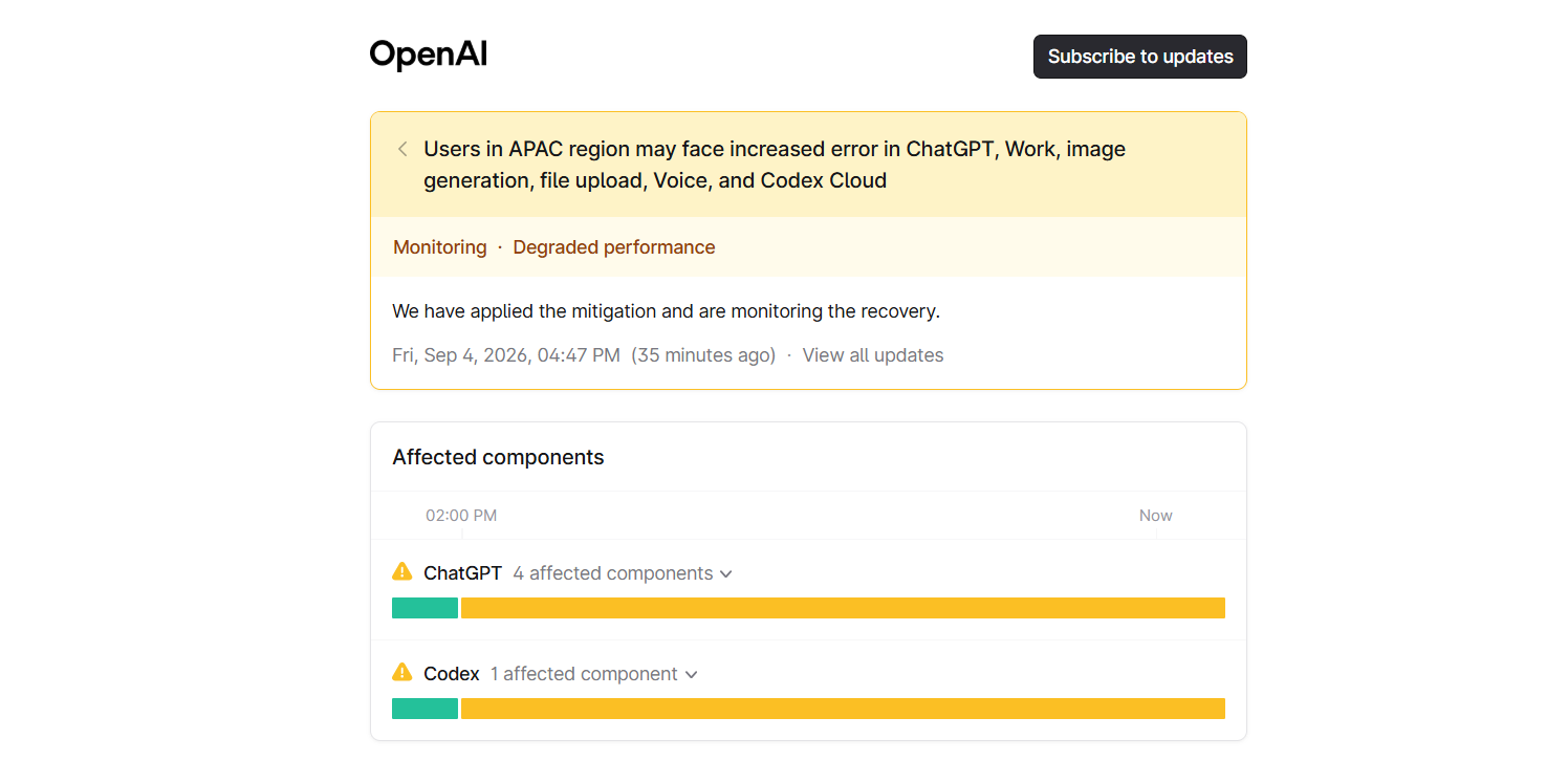 ChatGPT File Upload and image generation facing issue