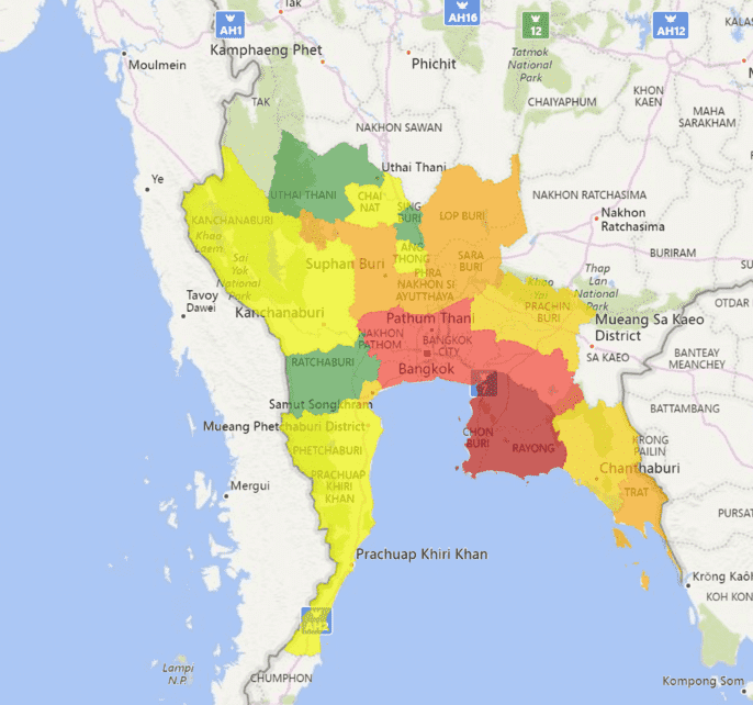 แผนที่ประเทศไทย