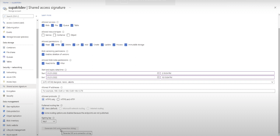 Share Access Signature