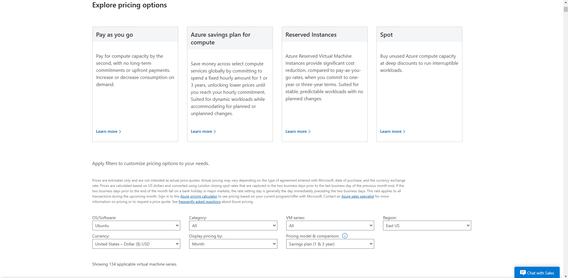 pricing option