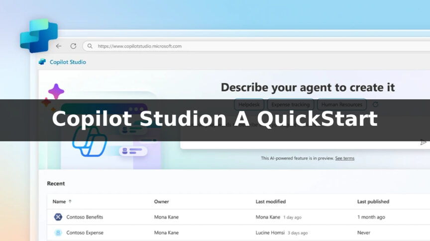 Copilot Studio Quickstart Copilot Studio Quickstart