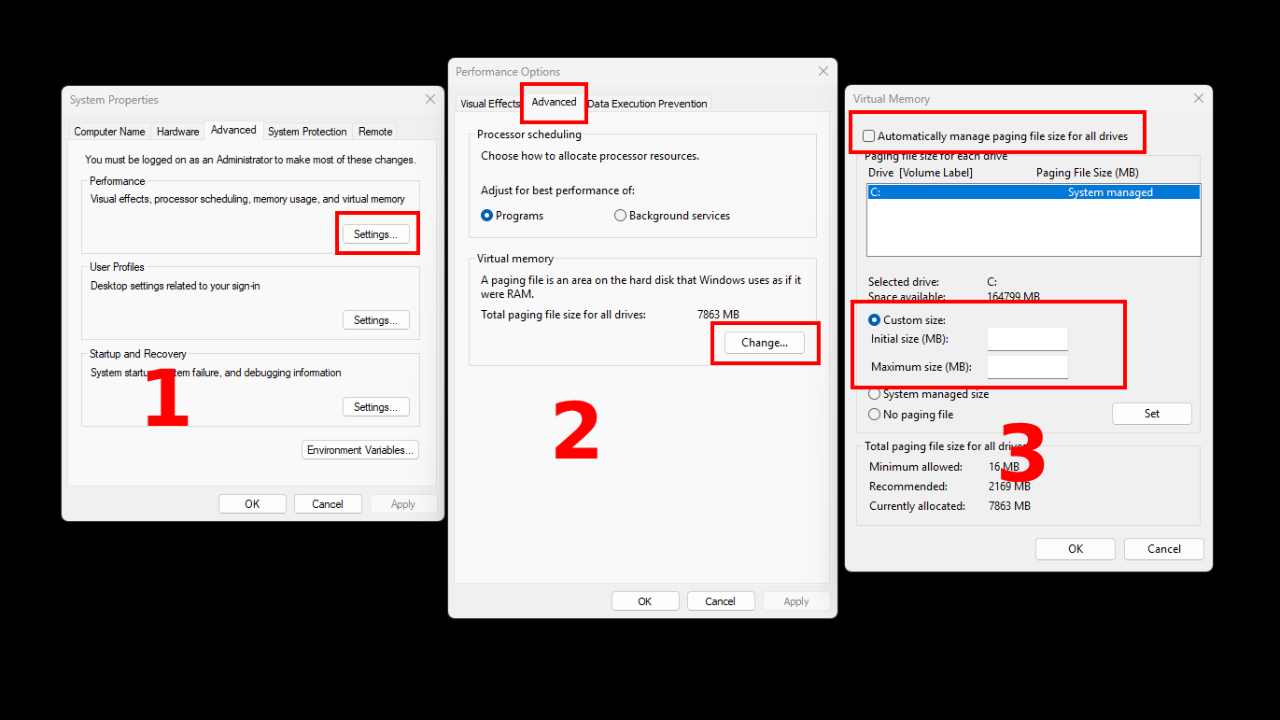 3 Adjust VRAM