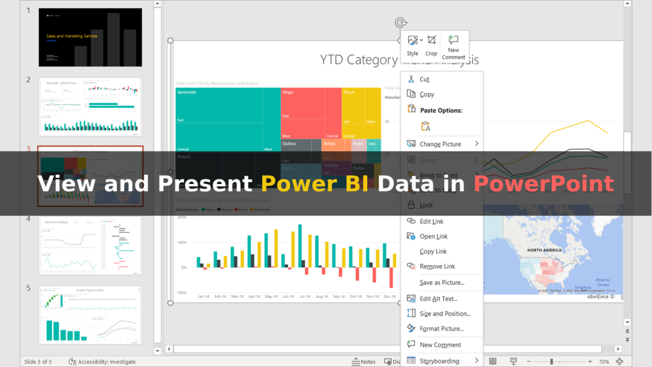 Power BI data in PowerPoint