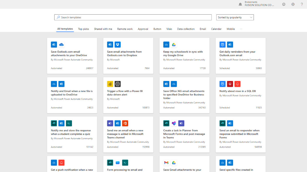 automate templates