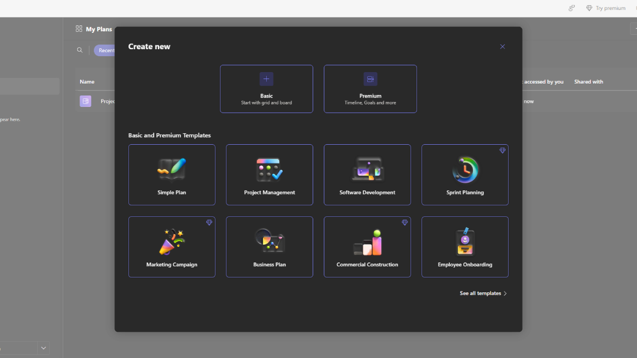 step 1.2 new for project management