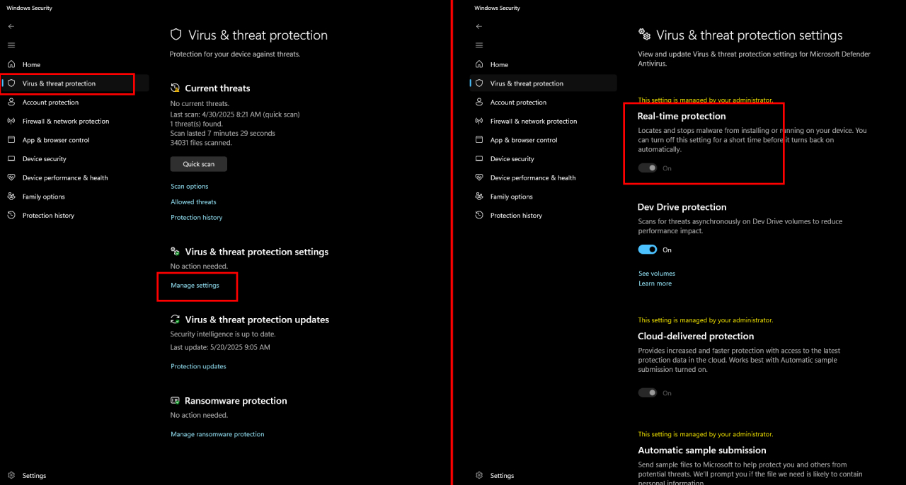 step 2 Enable Real-Time Protection