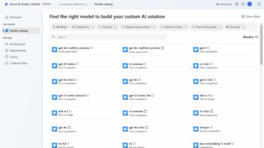 Azure AI Foundry Models Azure AI Foundry Models