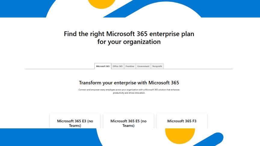 Microsoft 365 plans with DLP pricing