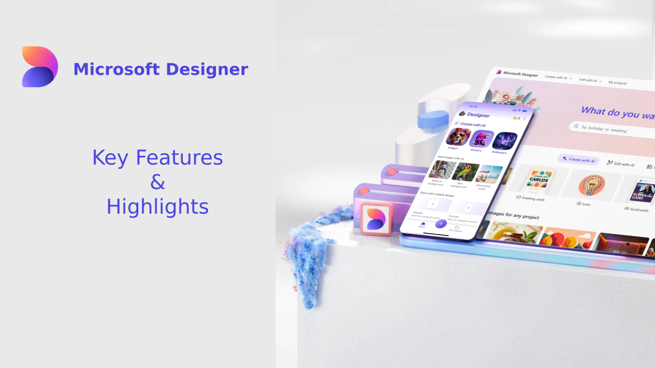 Microsoft Designer Features Highlights