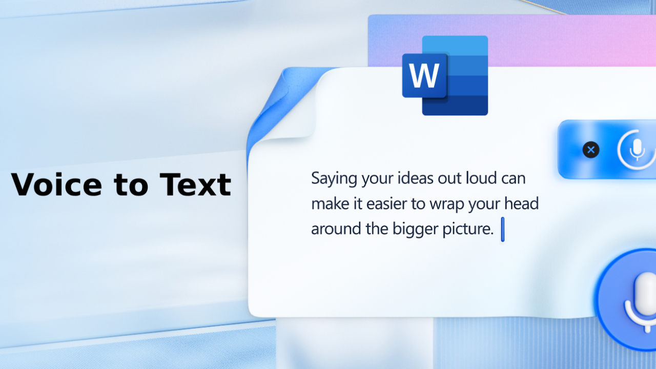 Microsoft Word Voice to Text Feature