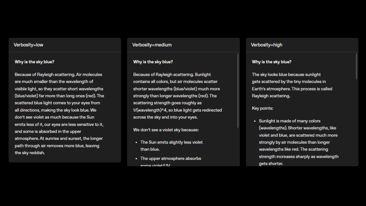 Verbosity