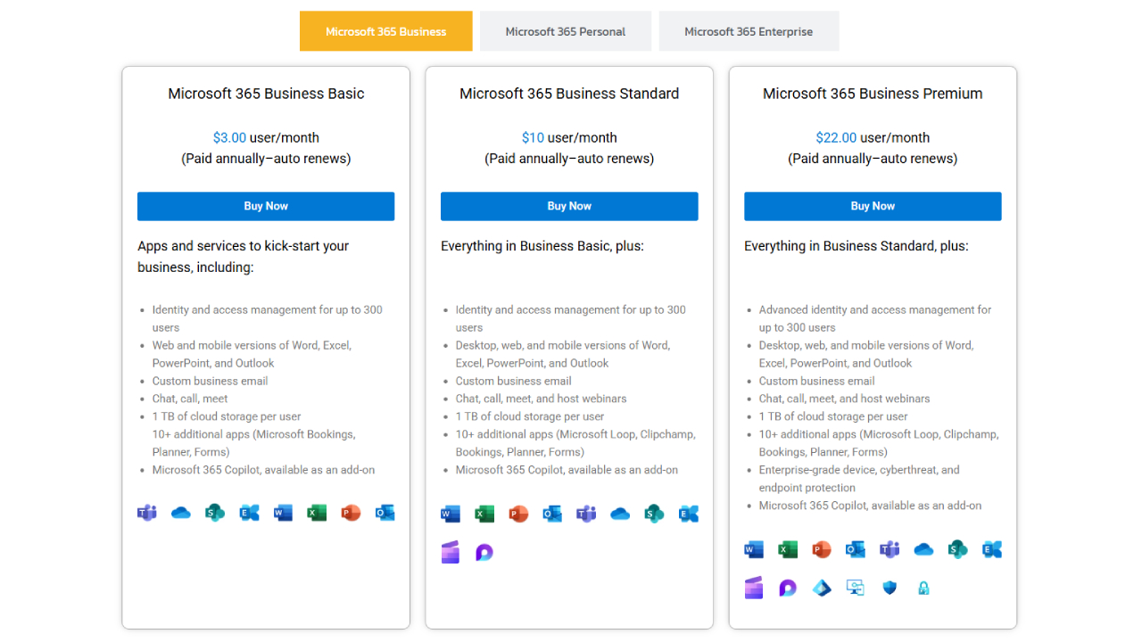 microsoft 365 business