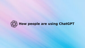 ChatGPT usage